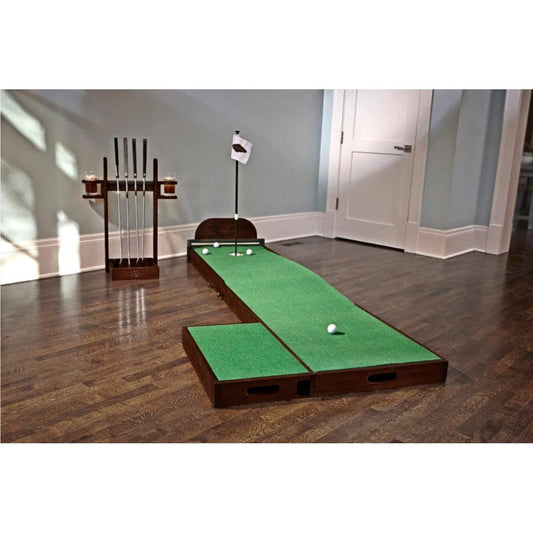 8 Ft Indoor Putting Green Golf Training Aid with Accessory Kit